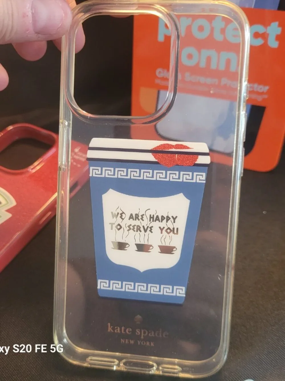 Two Kate Spade I phone 15 Pro Cases and a Screen protector